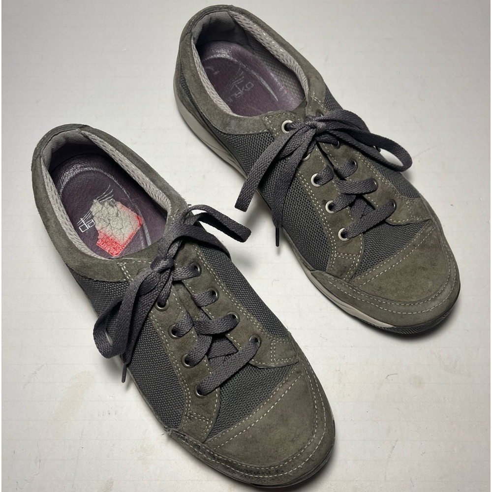 Dansko Harmony Suede Athletic Shoes Womens Size 10 EU 40  Gray Lace up